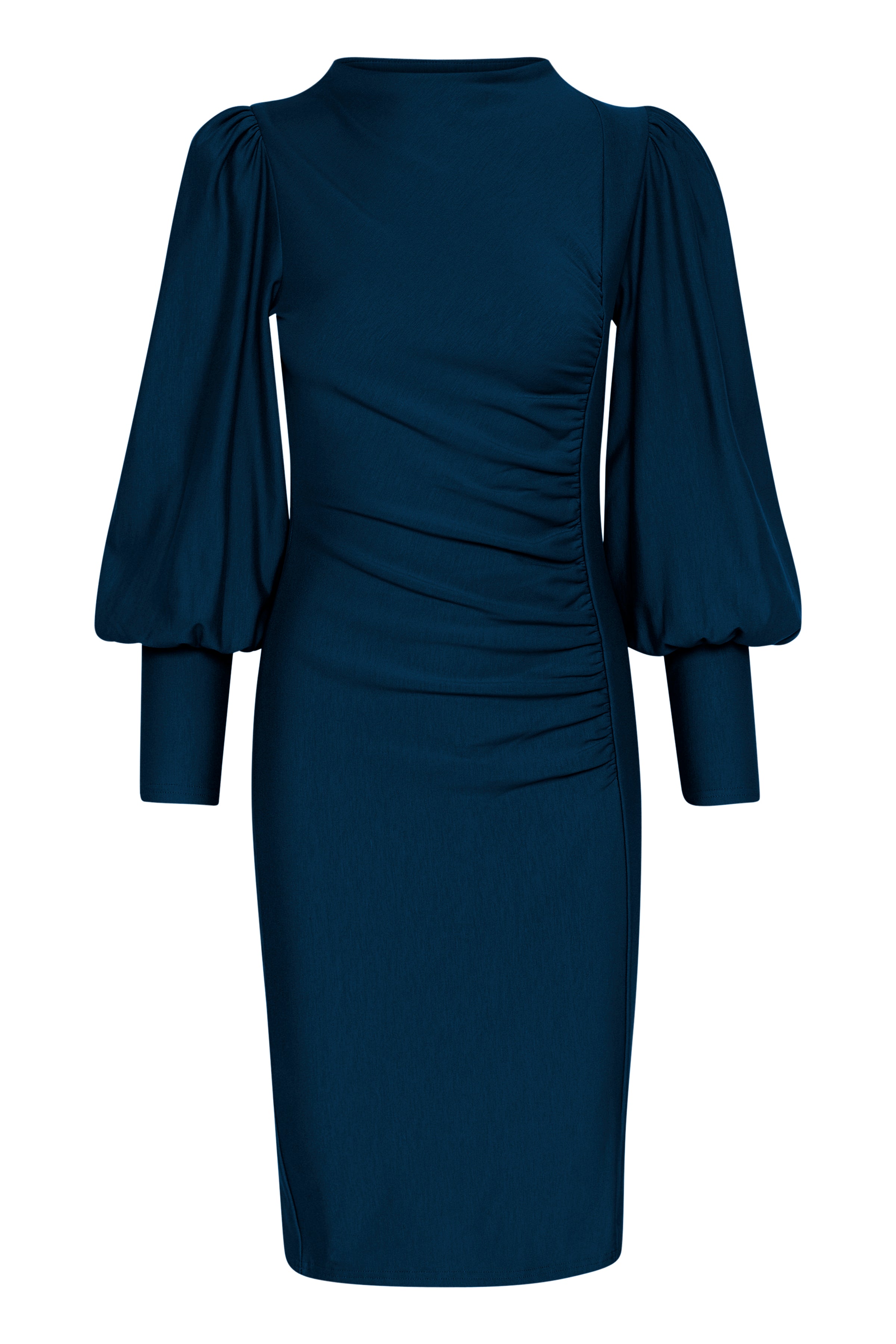 RifaGZ Puff midi kjole - Dress Blues
